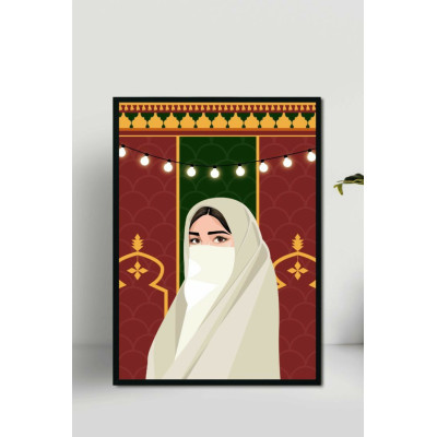 Tableau Artisanat "The beauty of a Tunisien woman"