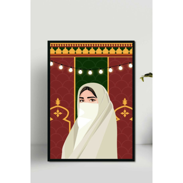 Tableau Artisanat "The beauty of a Tunisien woman"